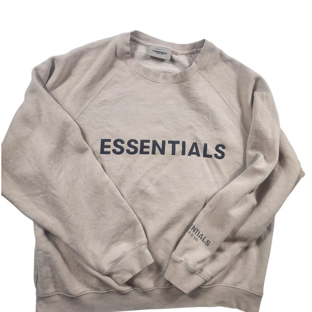 Fear of God Essentials Sweatshirt Medium Oversized Pullover Crewneck Streetwear